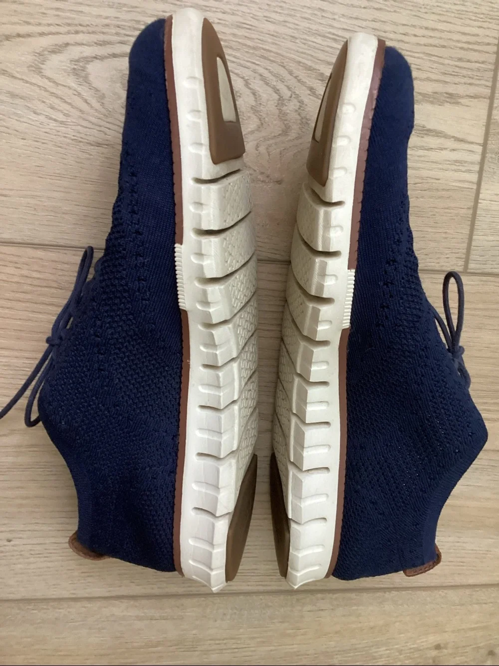 Cole Haan ZERØGRAND Stitchlite™ Wingtip Oxford Marine Blue Size 9.5 Smart Casual